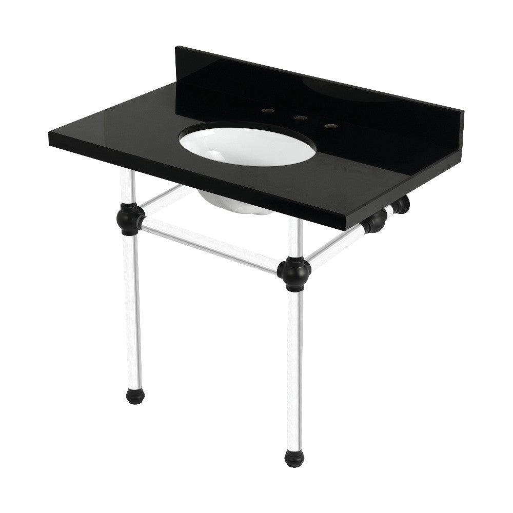 Templeton 36 Inch Console Sink in Black