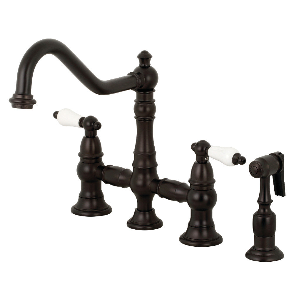 Restoration Bridge Kitchen Faucet in Oil Rubbed Bronze