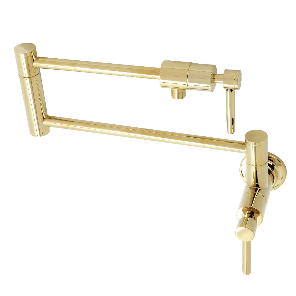 Concord Pot Filler Faucet in Polished Brass