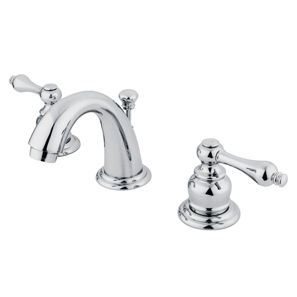 English Country Widespread Bathroom Faucet in Polished Chrome