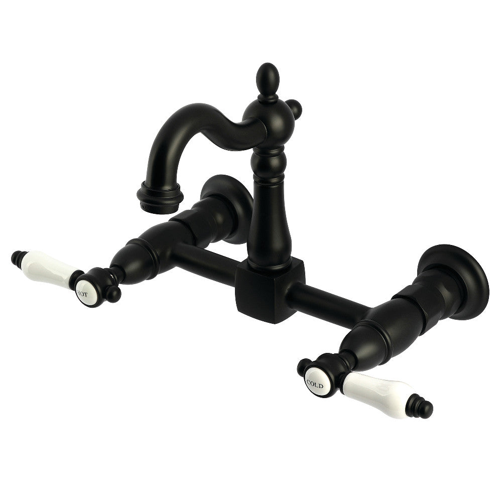 Bel-Air Wall Mount Kitchen Faucet in Matte Black