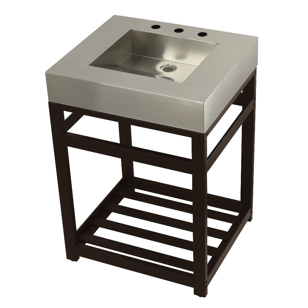 Kingston Commercial 25 Inch Console Sink in Oil Rubbed Bronze