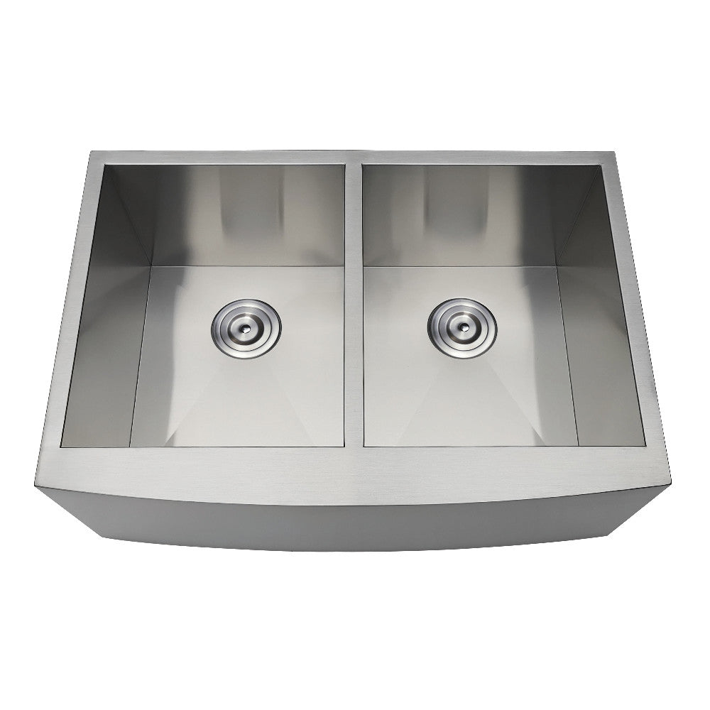 Uptowne 30 Inch Farmhouse Kitchen Sink in Brushed Stainless
