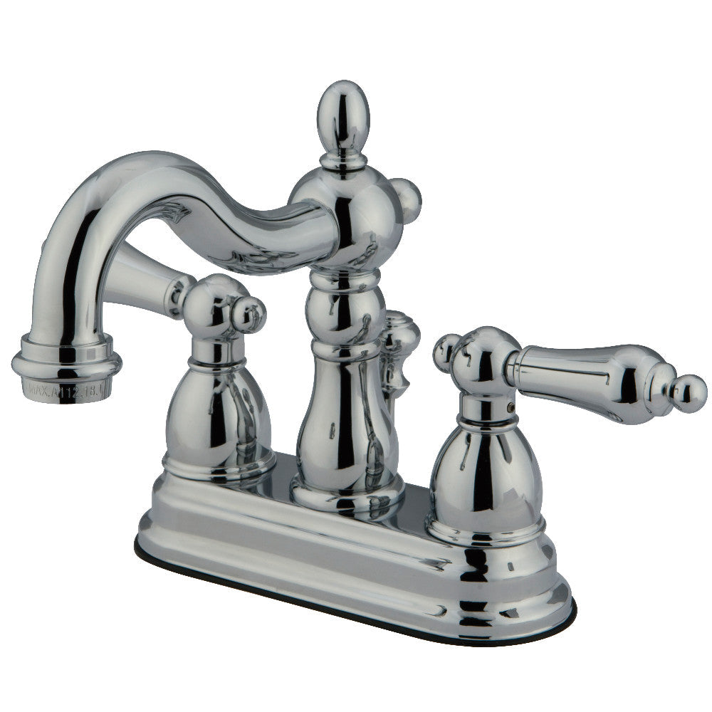Heritage 4 Inch Centerset Bathroom Faucet in Polished Chrome