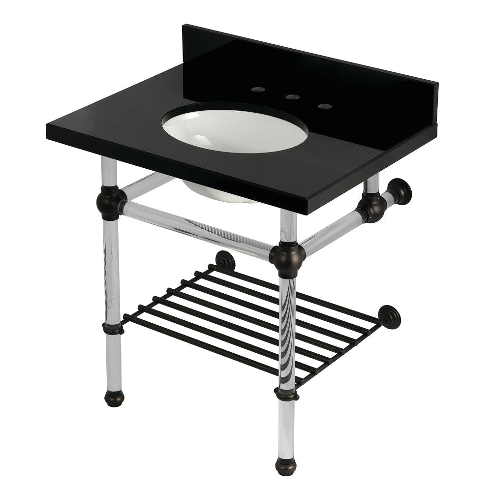 Templeton 30 Inch Console Sink in Oil Rubbed Bronze
