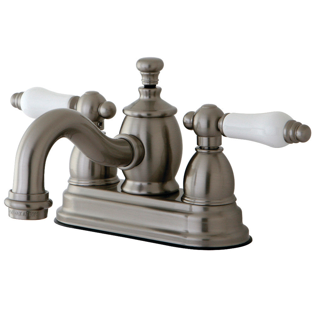 English Country 4 Inch Centerset Bathroom Faucet in Brushed Nickel