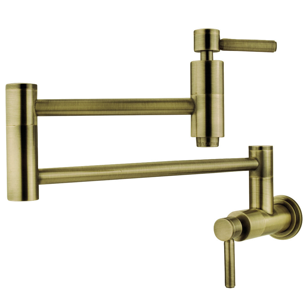 Concord Pot Filler Faucet in Antique Brass