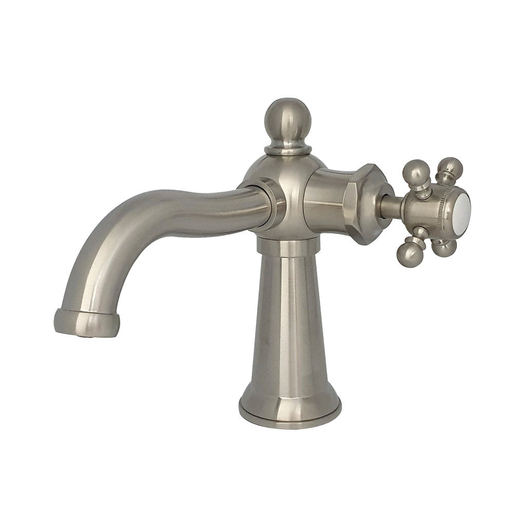 Nautical Single-Hole Bathroom Faucet in Brushed Nickel