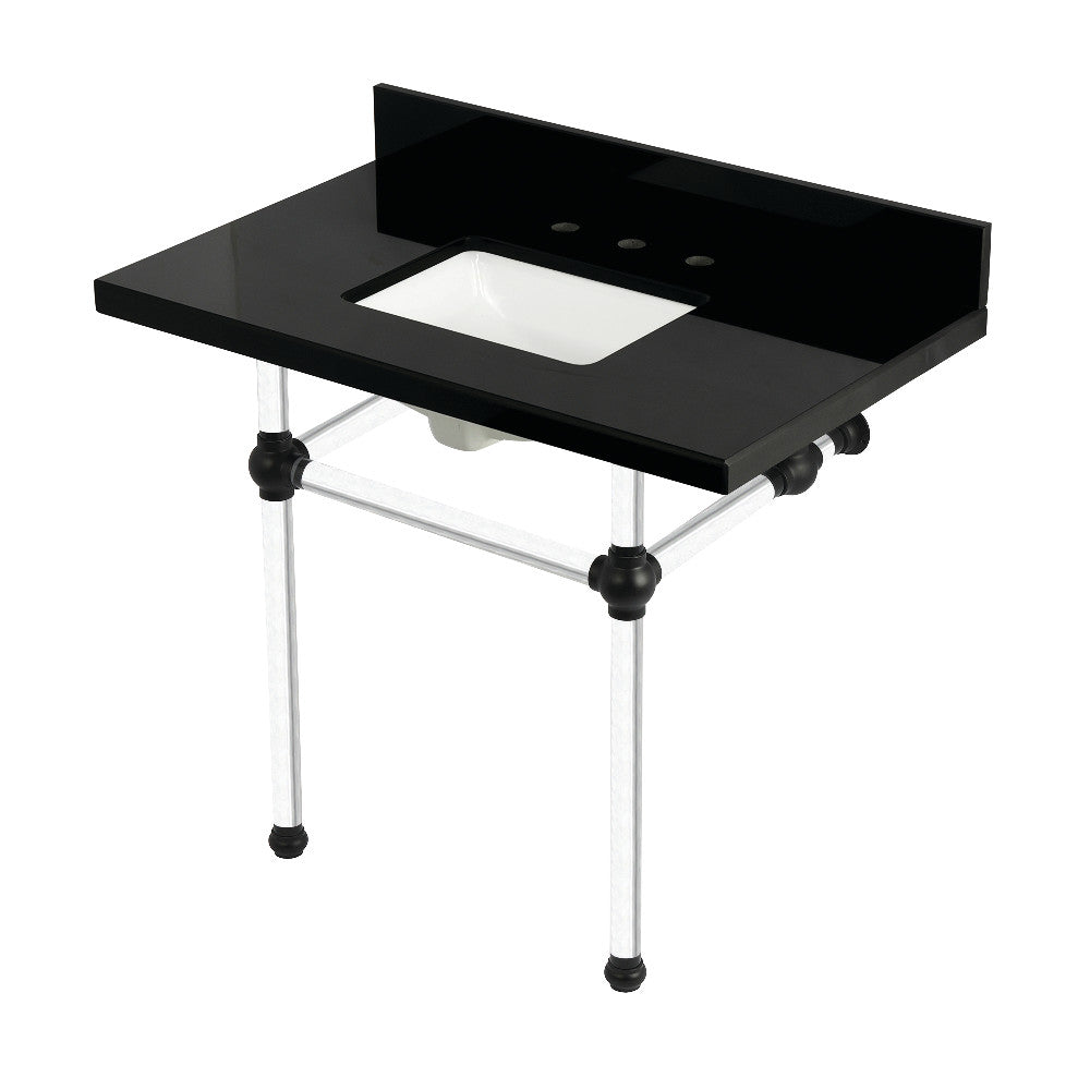 Templeton 36 Inch Console Sink in Black