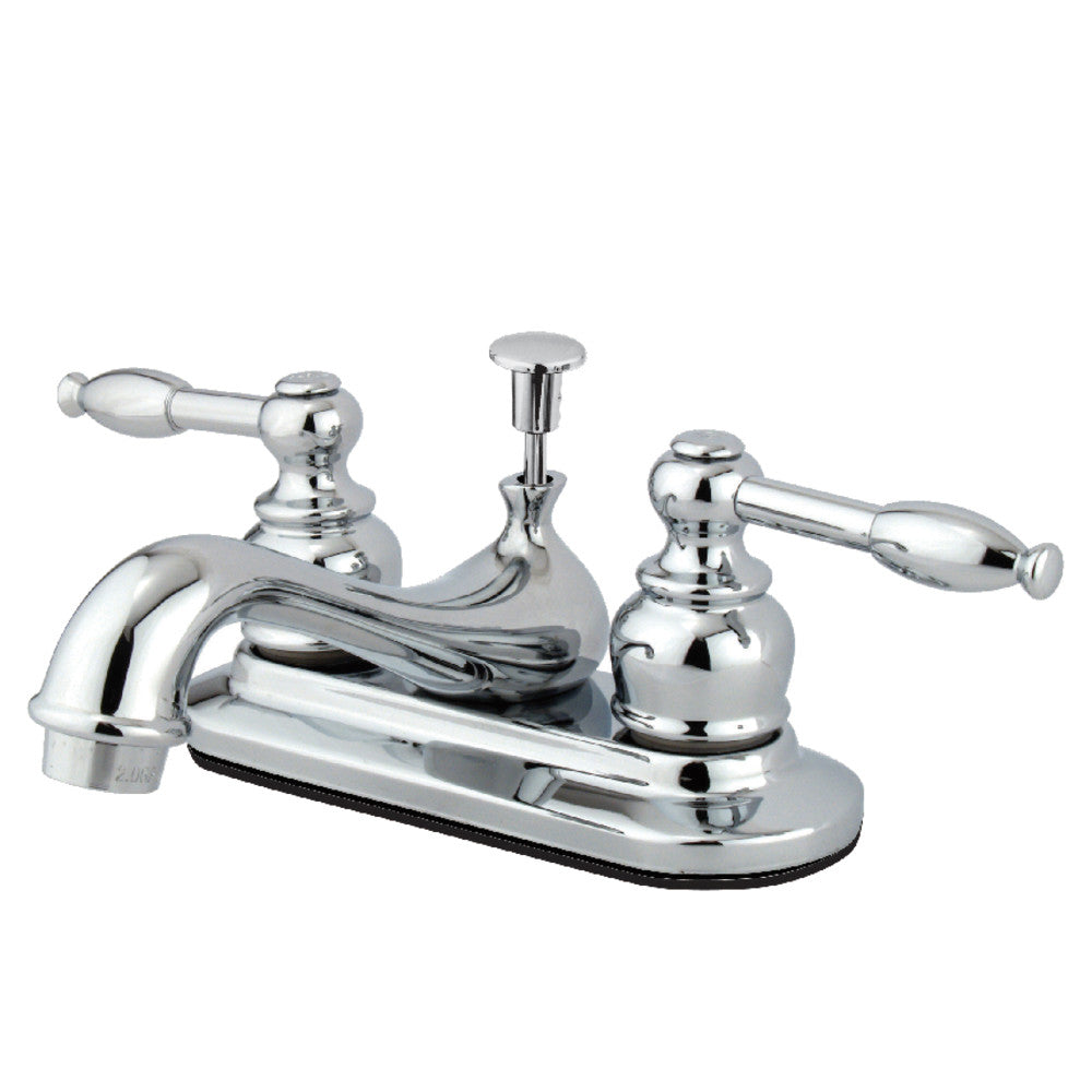 Knight 4 Inch Centerset Bathroom Faucet in Polished Chrome