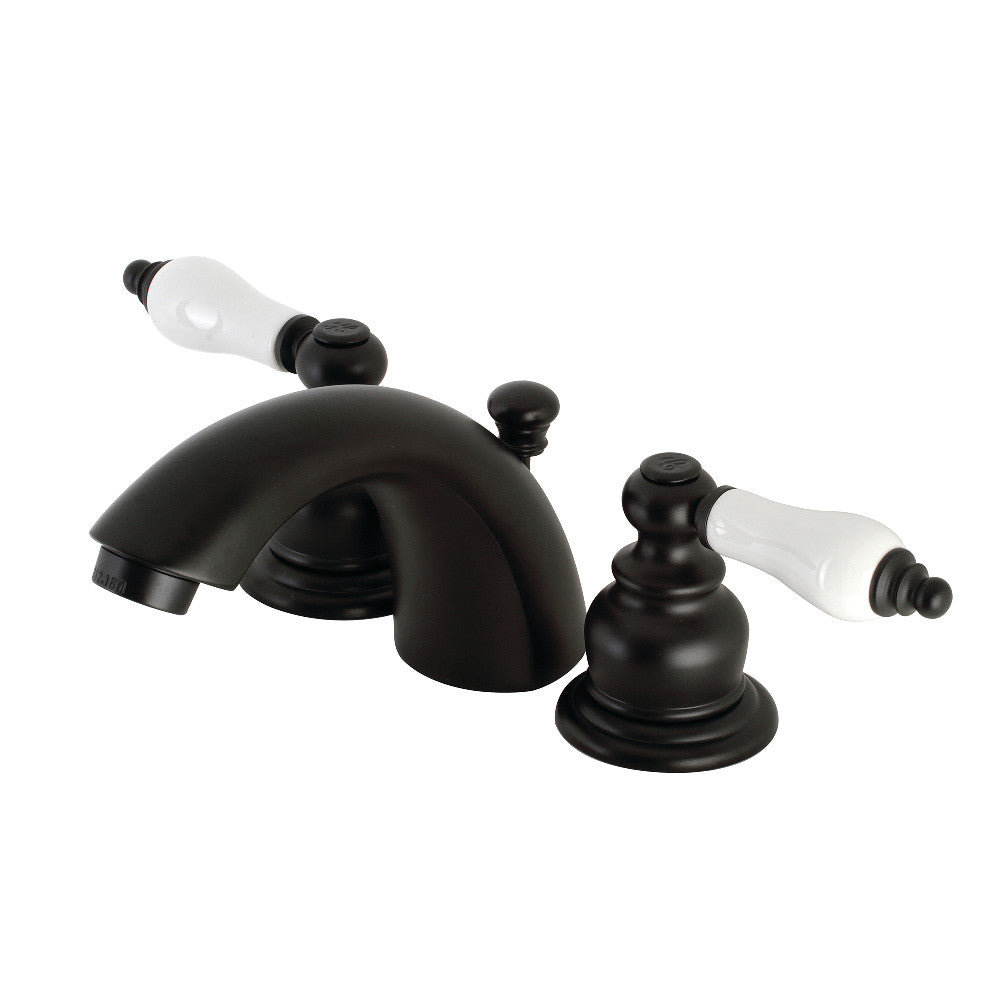 Victorian Mini-Widespread Bathroom Faucet in Matte Black
