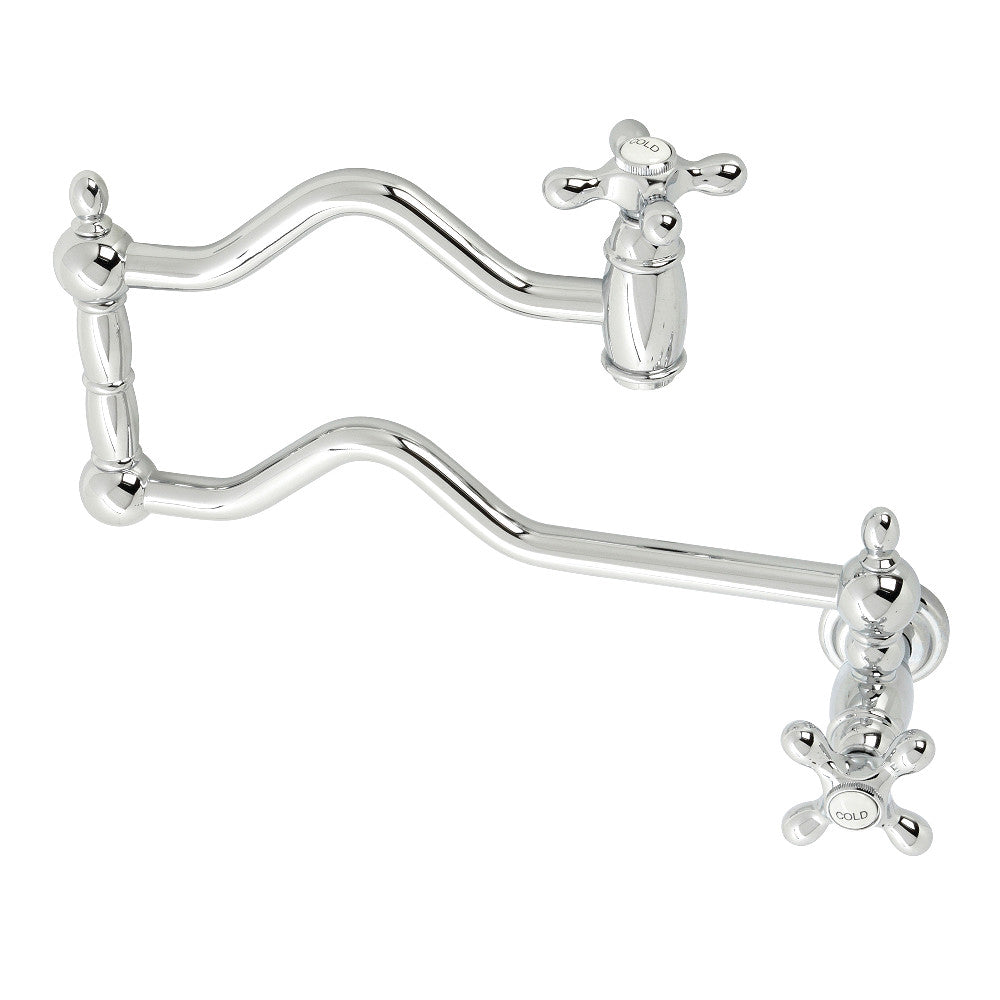 Heritage Pot Filler Faucet in Polished Chrome