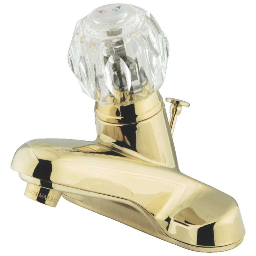 Americana 4 Inch Centerset Bathroom Faucet in Polished Brass