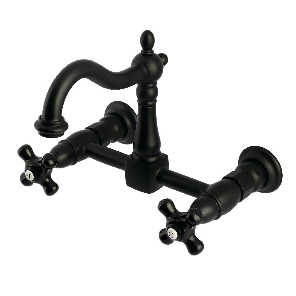Duchess Wall Mount Kitchen Faucet in Matte Black