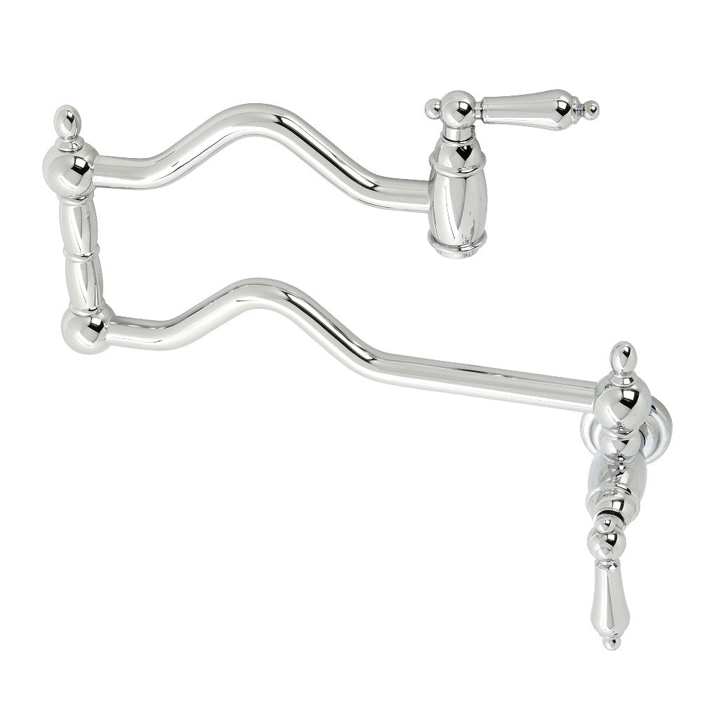 Heritage Pot Filler Faucet in Polished Chrome