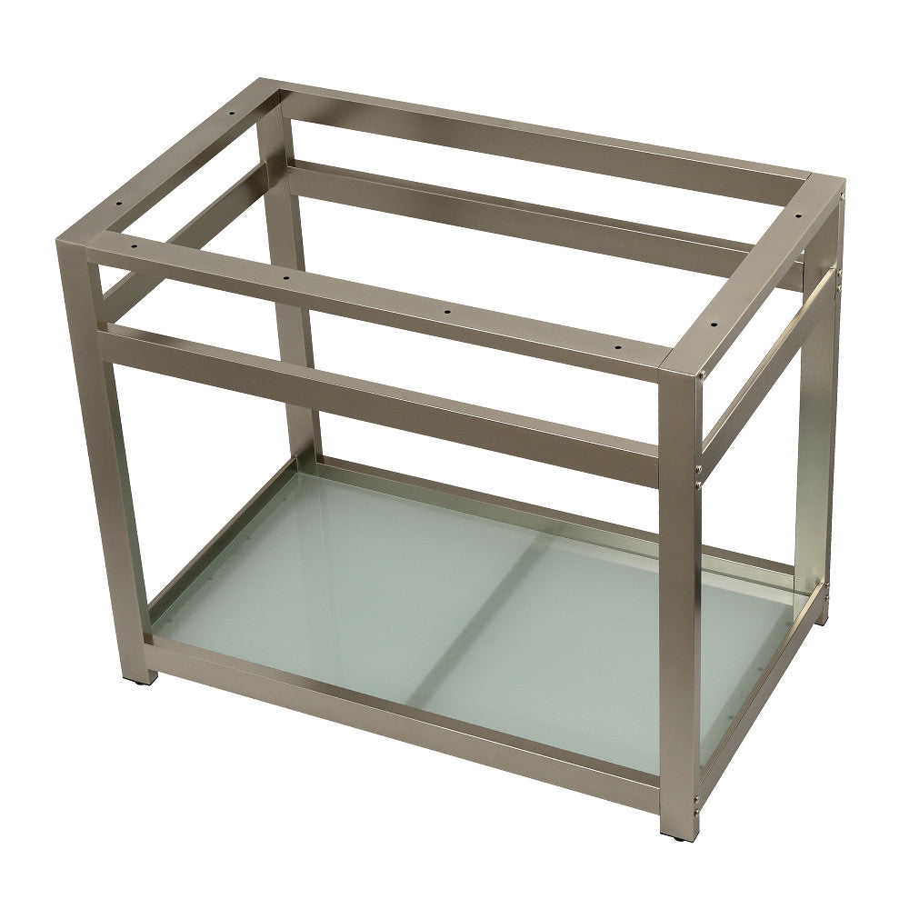 Kingston Commercial 37 Inch Console Sink in Brushed Nickel