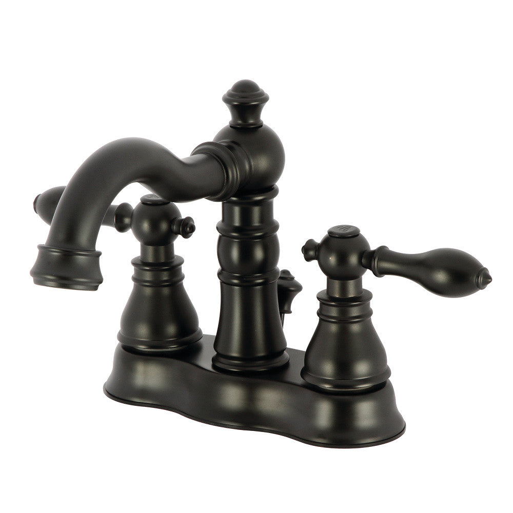 American Classic 4 Inch Centerset Bathroom Faucet in Matte Black