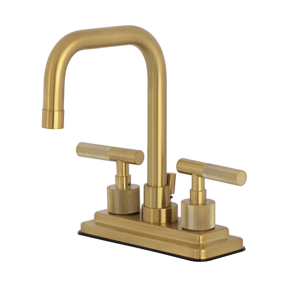Convergent 4 Inch Centerset Bathroom Faucet in Brushed Brass
