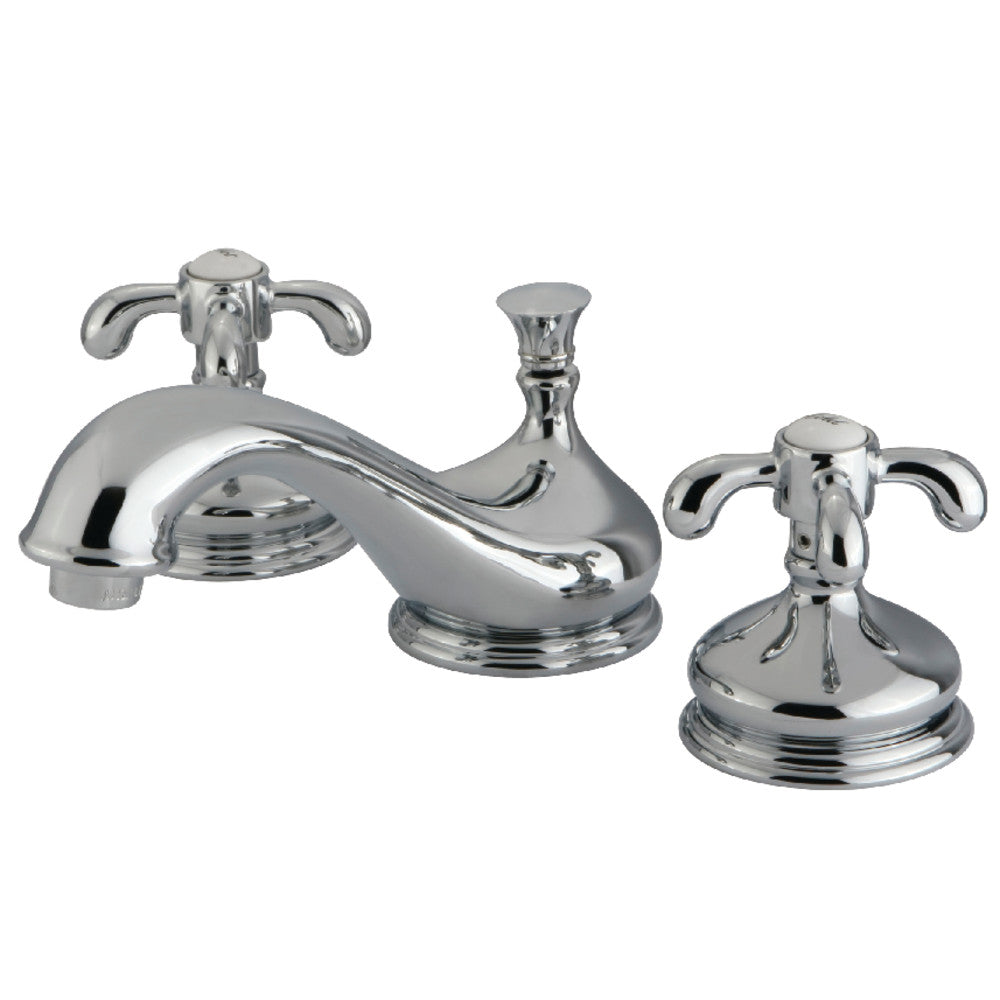French Country Widespread Bathroom Faucet in Polished Chrome