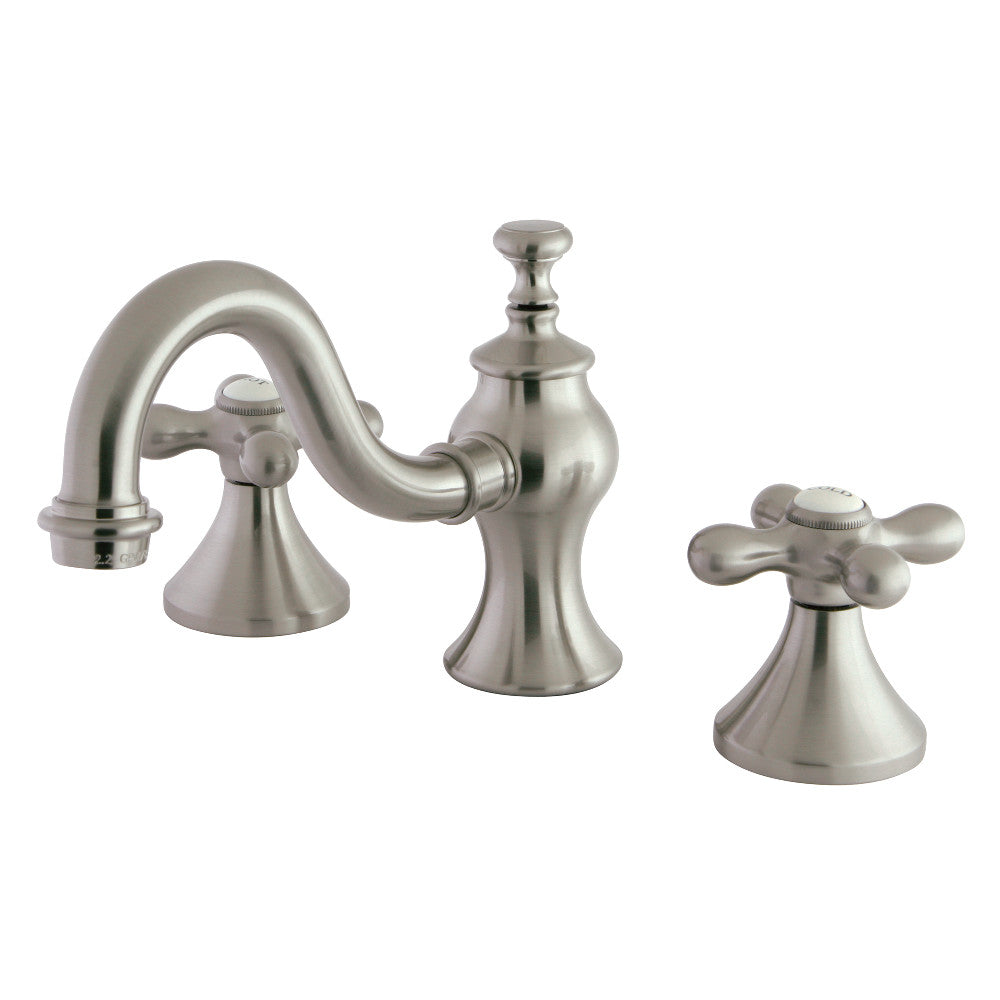 Vintage Widespread Bathroom Faucet in Brushed Nickel