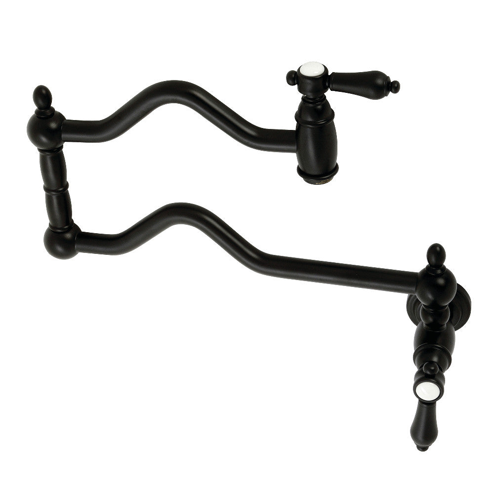 Heirloom Pot Filler Faucet in Matte Black