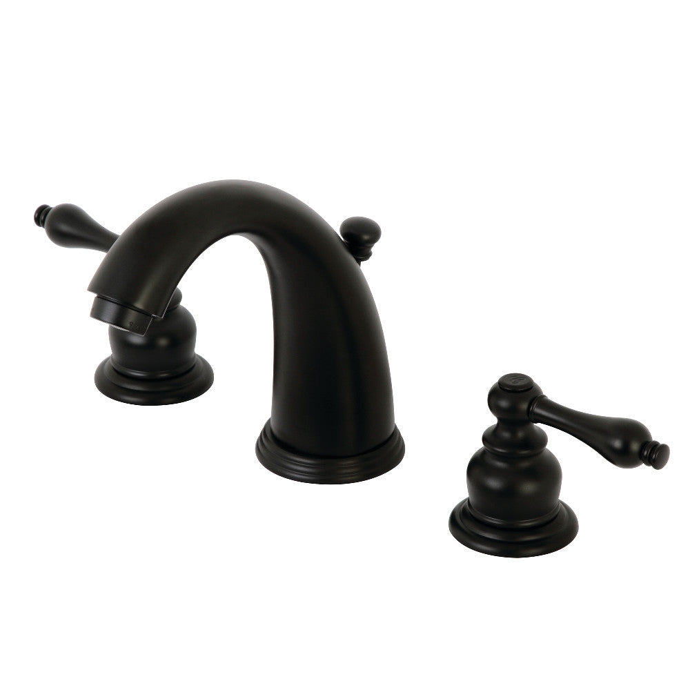 Victorian Widespread Bathroom Faucet in Matte Black