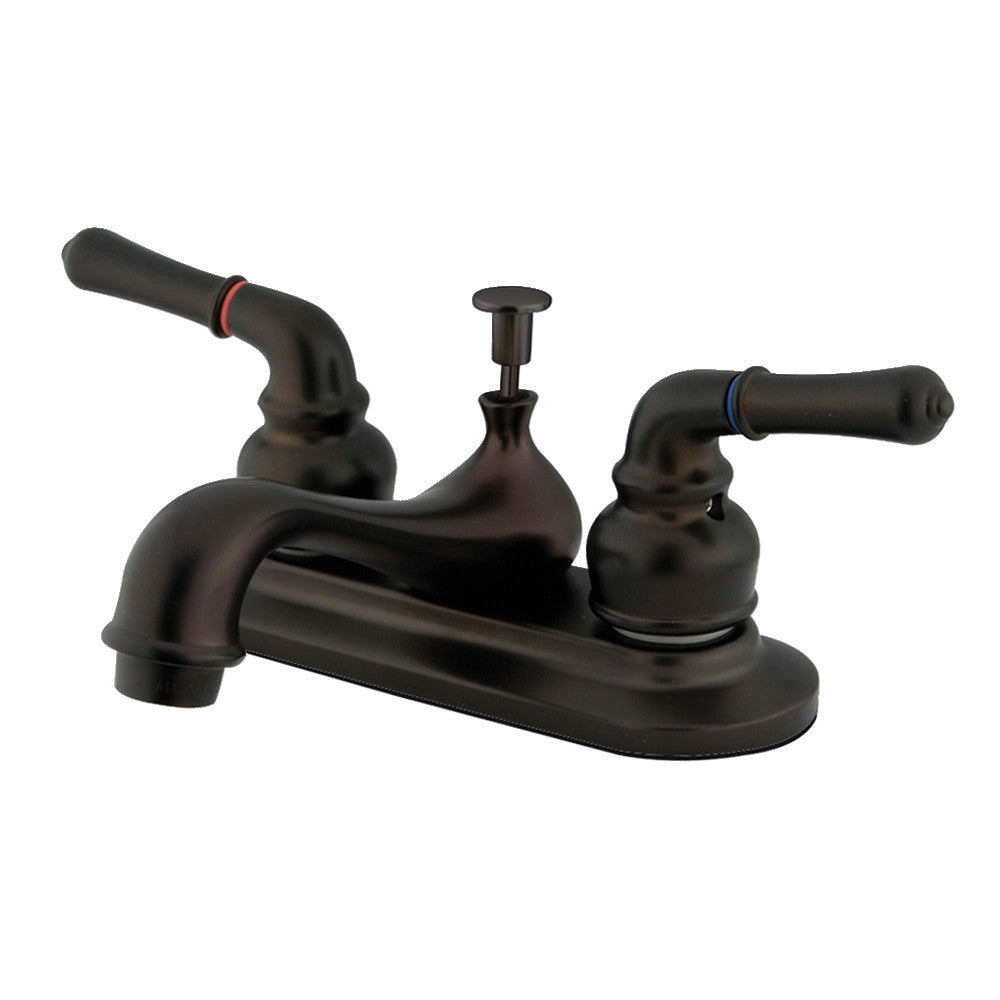 Restoration 4 Inch Centerset Bathroom Faucet in Oil Rubbed Bronze