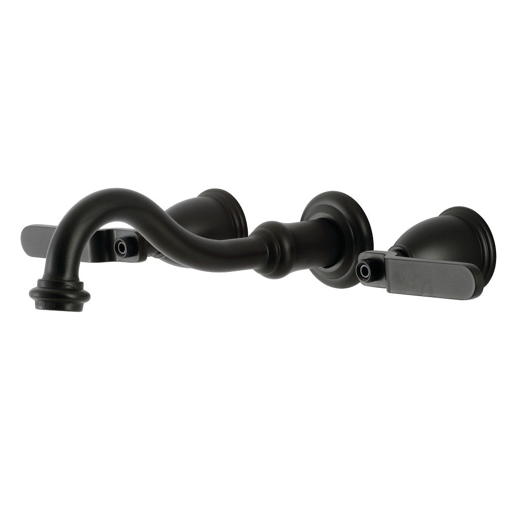 Whitaker Wall-Mount Bathroom Faucet in Matte Black