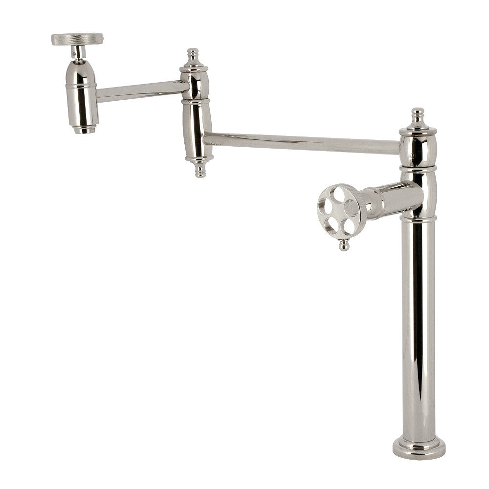 Wendell Pot Filler Faucet in Polished Nickel