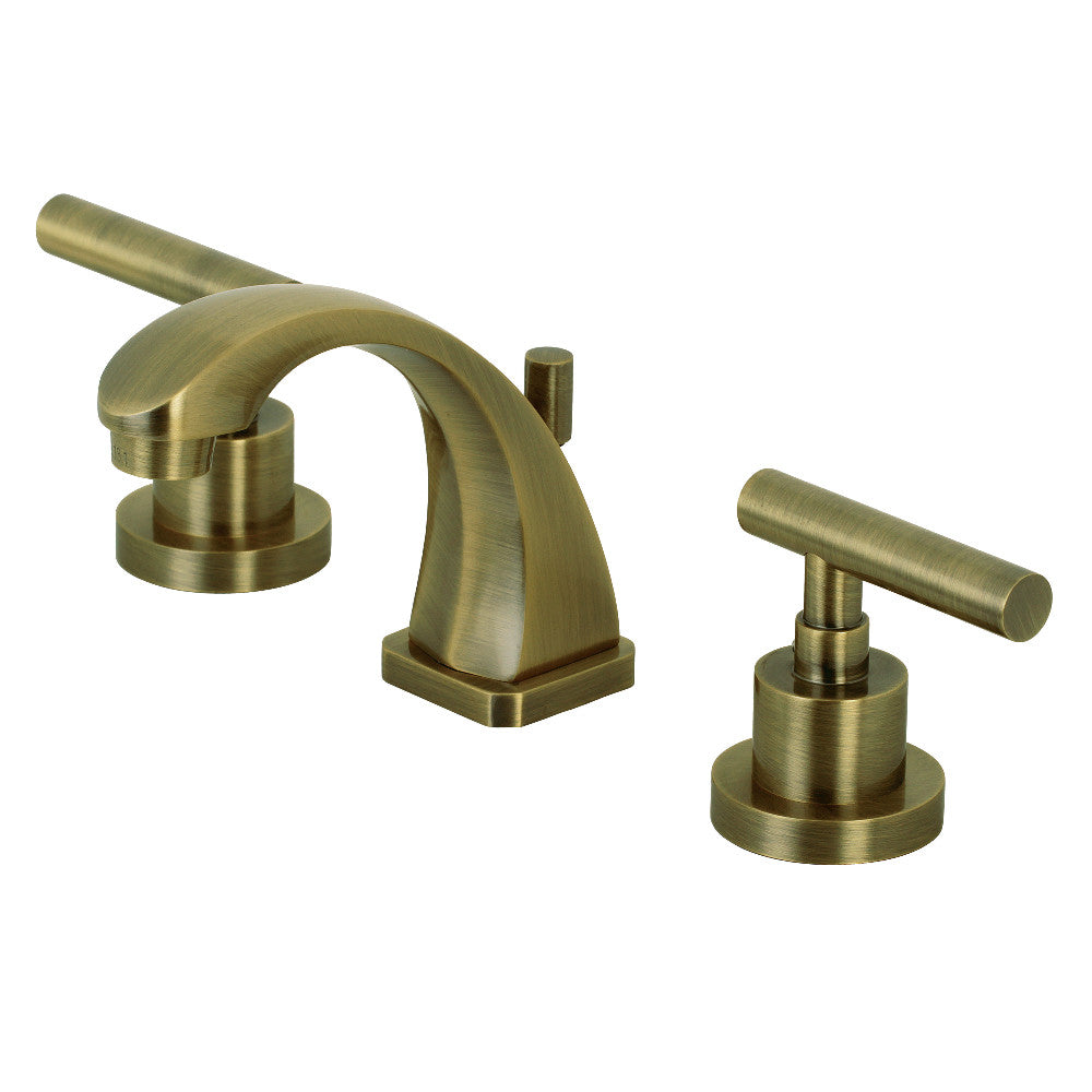 Manhattan Widespread Bathroom Faucet in Antique Brass