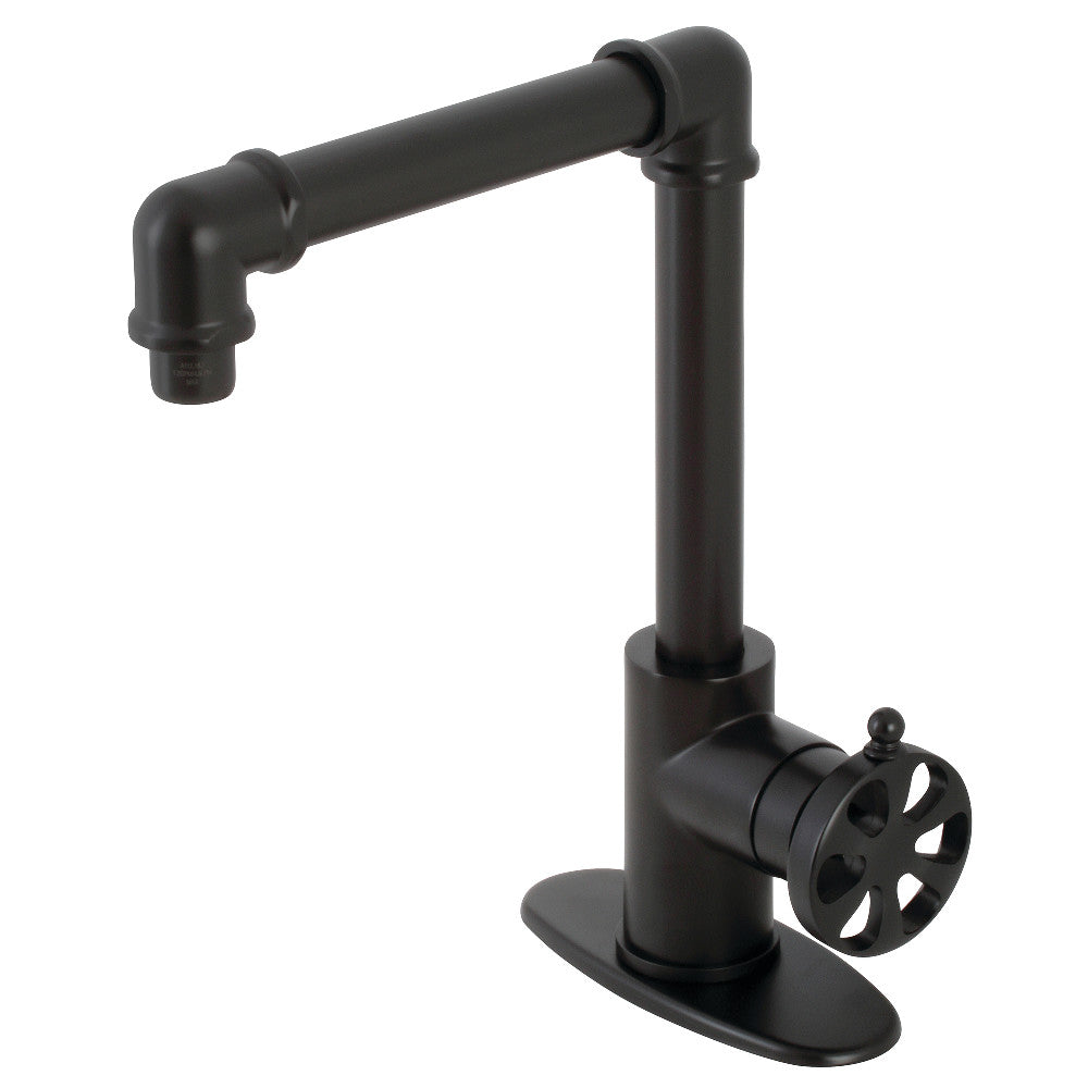 Belknap Single-Hole Bathroom Faucet in Matte Black