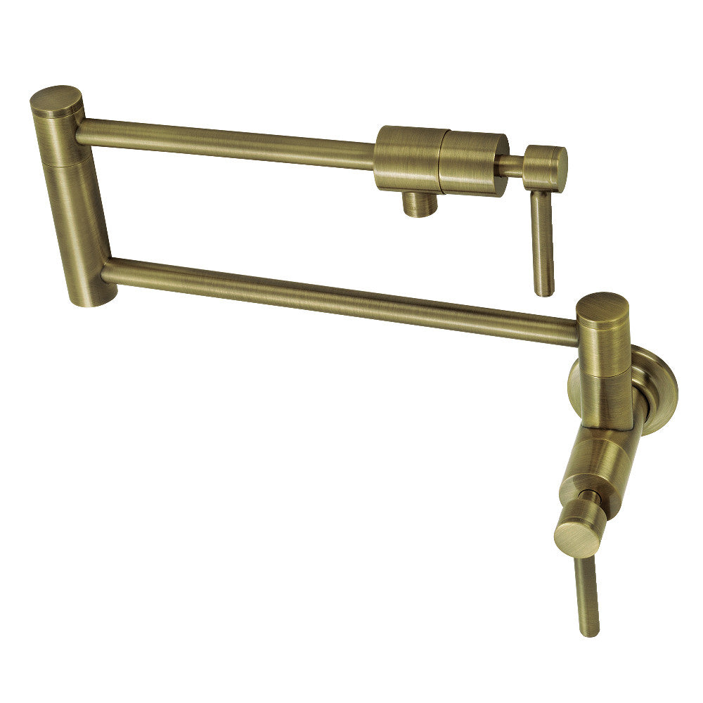 Concord Pot Filler Faucet in Antique Brass