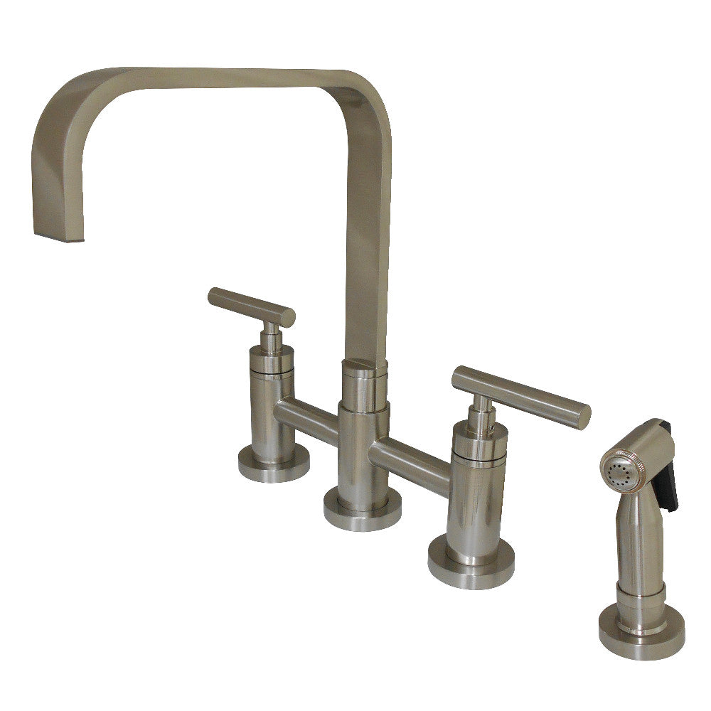 Manhattan Bridge Kitchen Faucet in Brushed Nickel