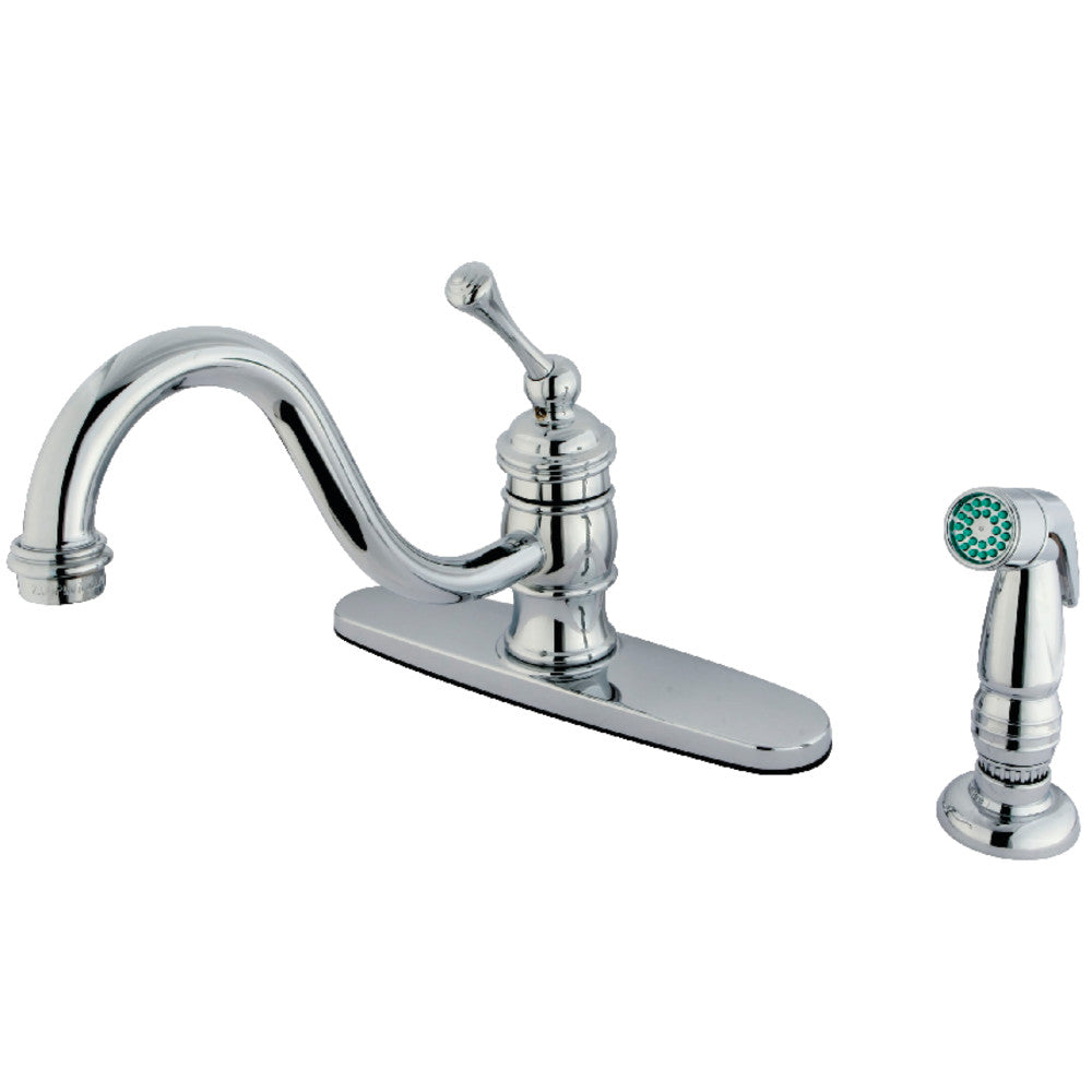 One Handle Kitchen Faucet in Polished Chrome