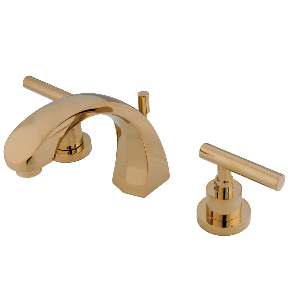 Manhattan Widespread Bathroom Faucet in Polished Brass