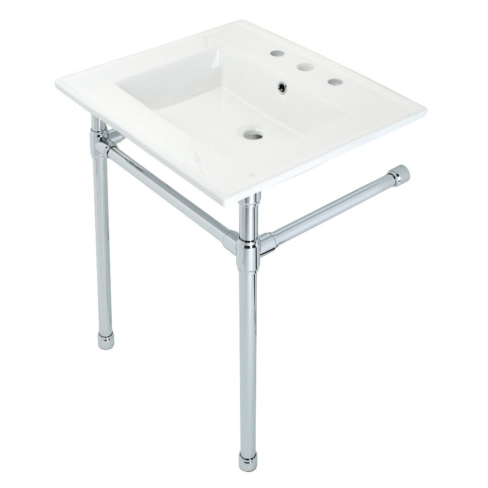 Dreyfuss 25.19 Inch Console Sink in White