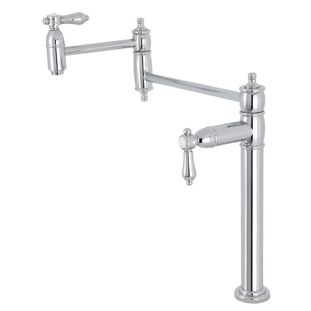 Heirloom Pot Filler Faucet in Polished Chrome
