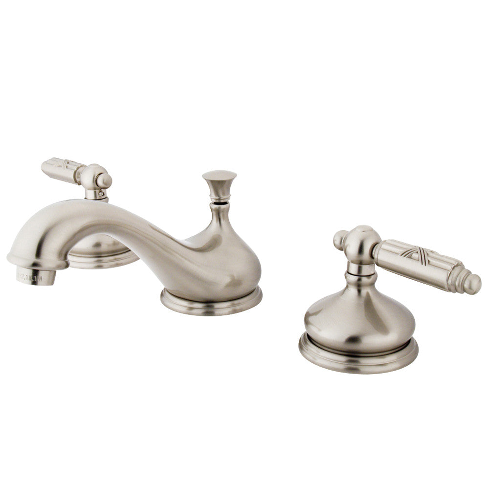 Georgian Widespread Bathroom Faucet in Brushed Nickel