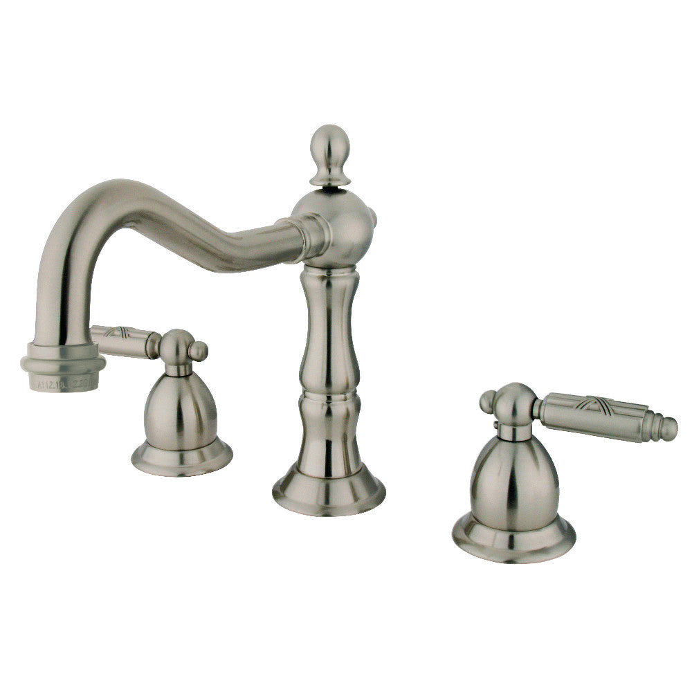 Heritage Widespread Bathroom Faucet in Brushed Nickel