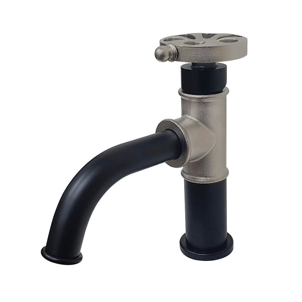 Belknap Single-Hole Bathroom Faucet in Matte Black/Brushed Nickel
