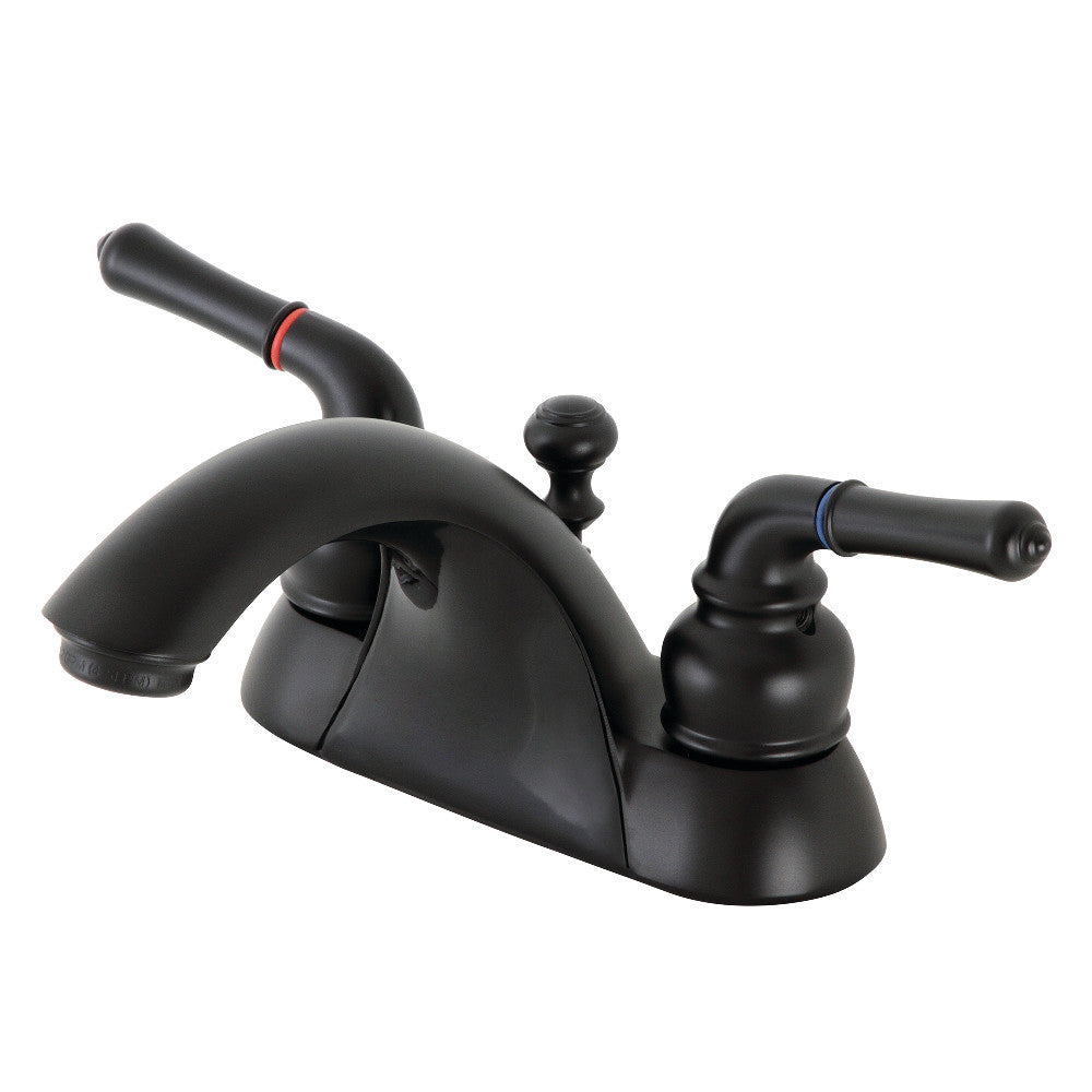 Naples 4 Inch Centerset Bathroom Faucet in Matte Black