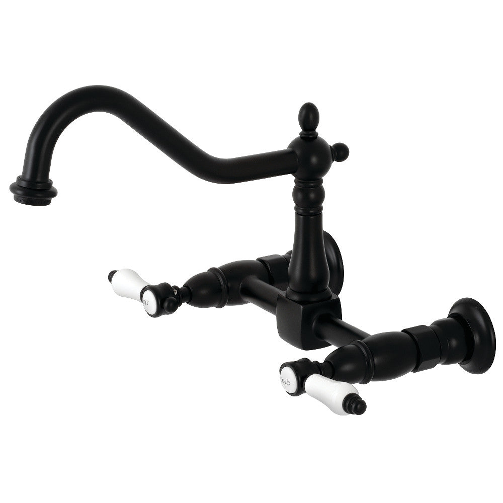 Bel-Air Wall Mount Kitchen Faucet in Matte Black