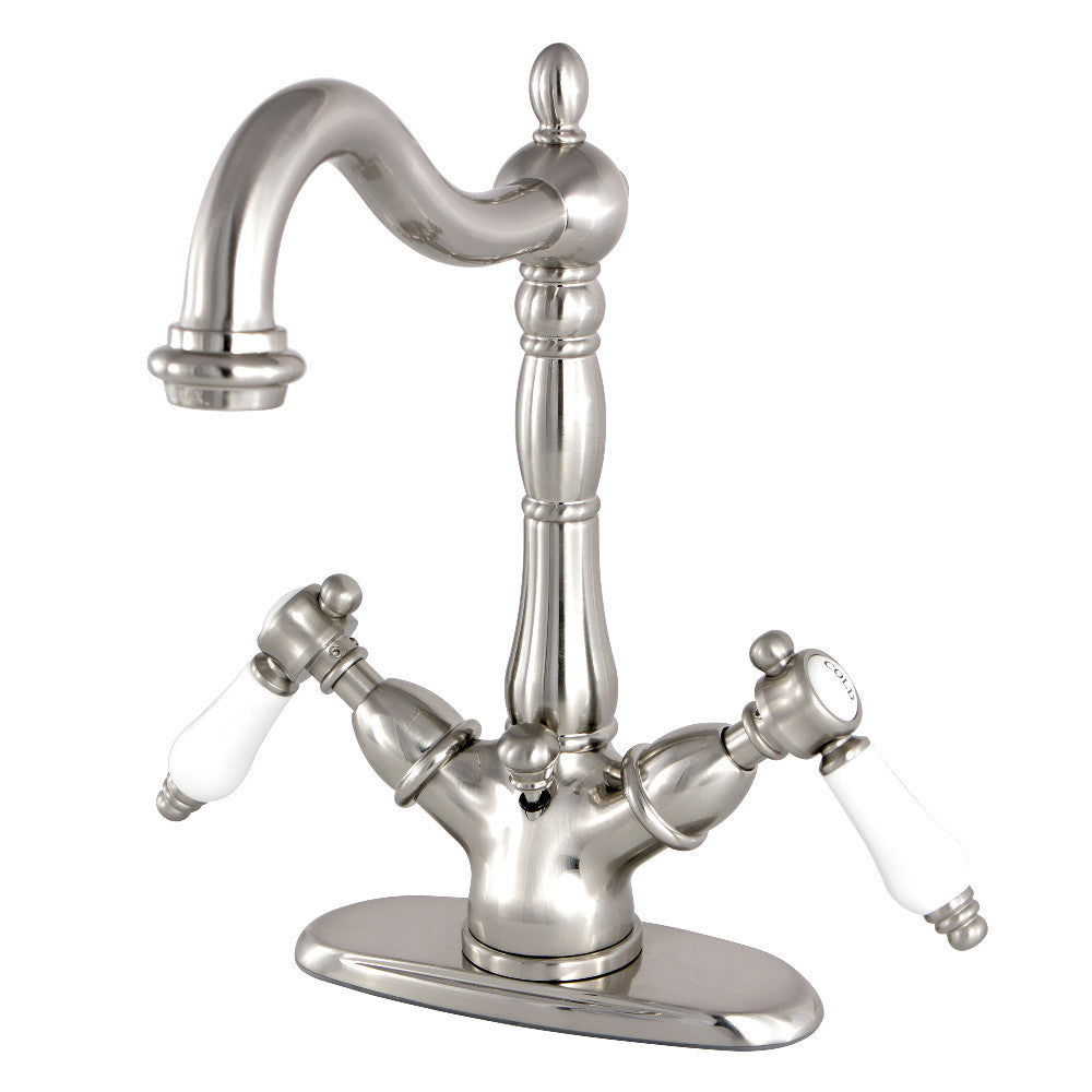 Bel-Air 4 Inch Centerset Bathroom Faucet in Brushed Nickel