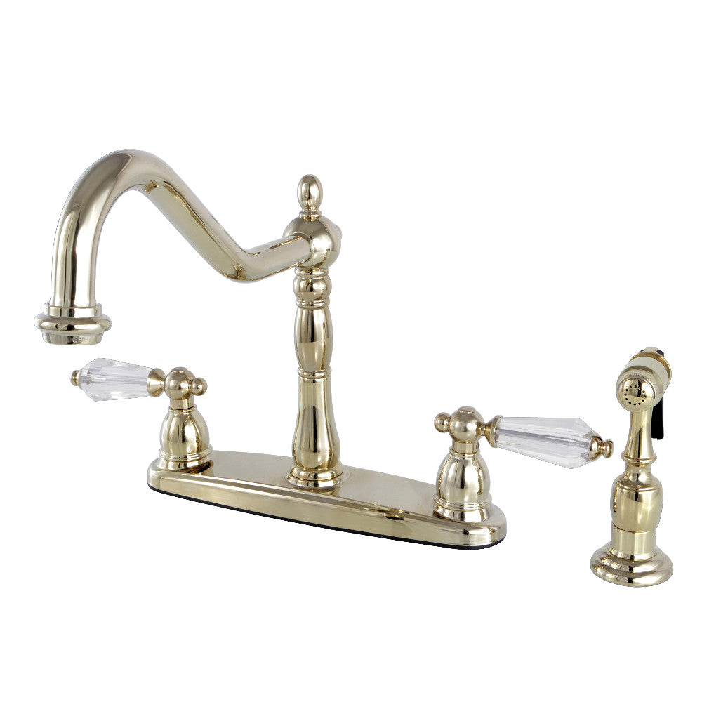Wilshire Centerset Kitchen Faucet in Polished Brass