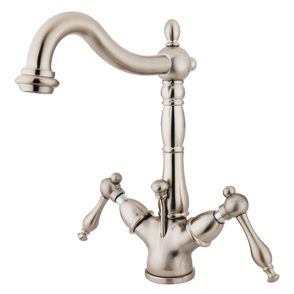 Naples 4 Inch Centerset Bathroom Faucet in Brushed Nickel