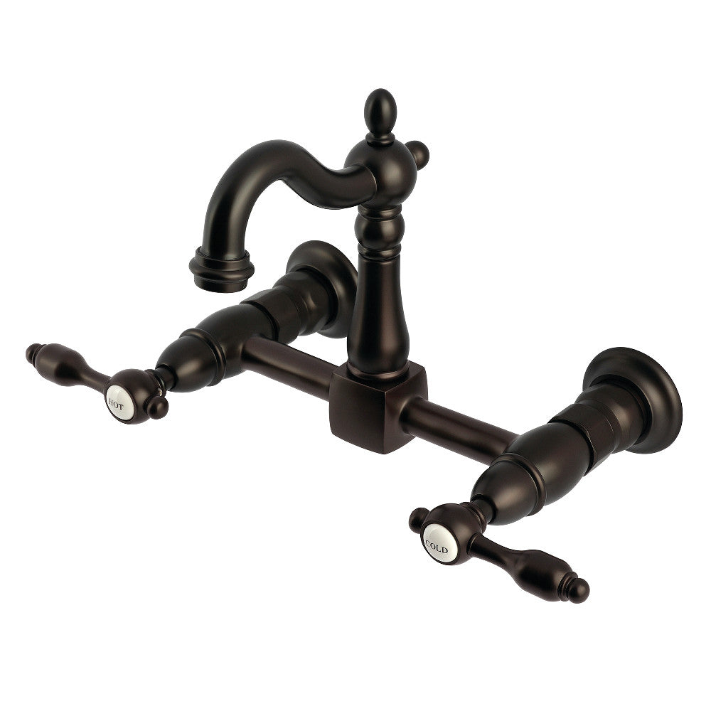 Tudor Wall Mount Kitchen Faucet in Oil Rubbed Bronze