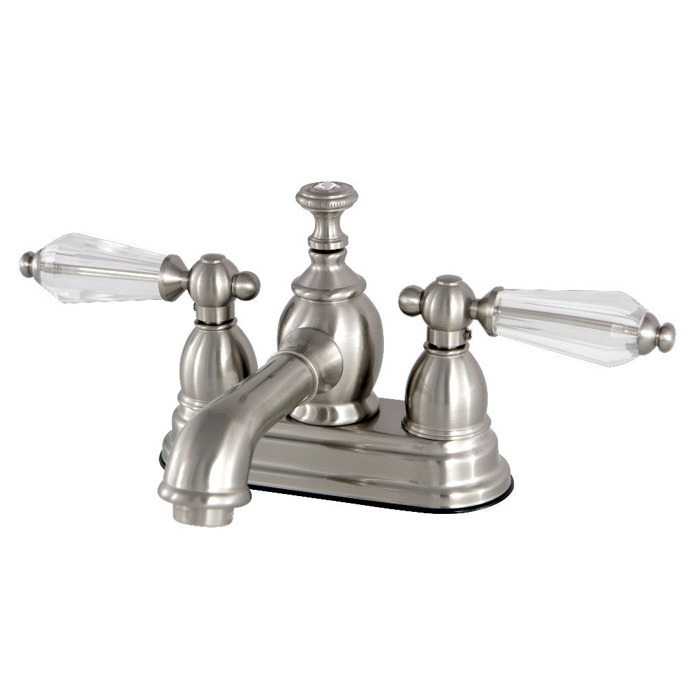 Wilshire 4 Inch Centerset Bathroom Faucet in Brushed Nickel