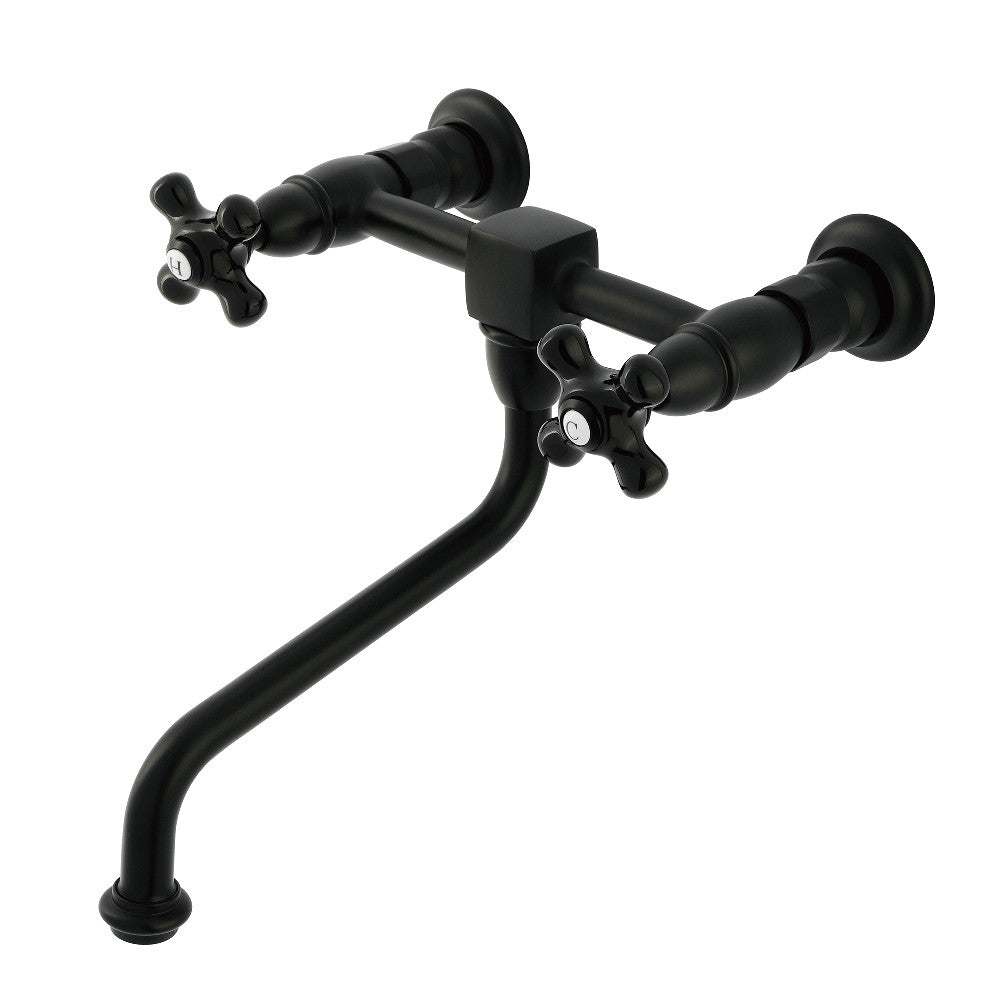 Duchess Wall-Mount Bathroom Faucet in Matte Black