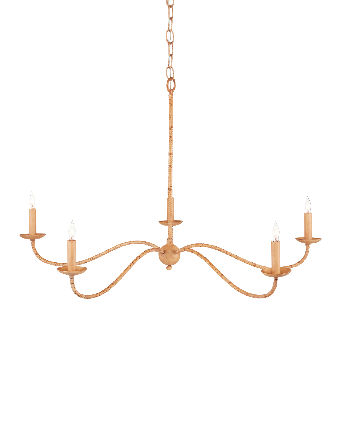 Saxon Small Tan Chandelier
