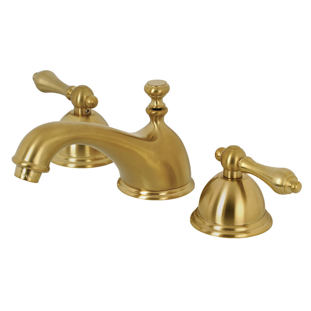 Restoration Widespread Bathroom Faucet in Brushed Brass